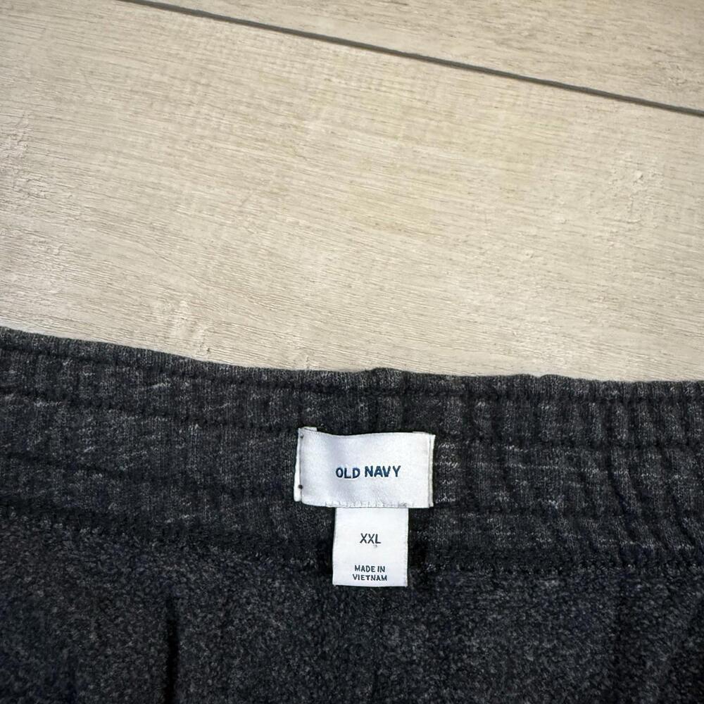 Y2K Old Navy Mens XXL Black Heather Sweatpants Pockets Casual Baggy Wide leg VTG - Picture 3 of 9